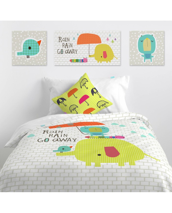 Tela HappyFriday Baleno Teen Drops Multicolore 27 x 54 cm Tela HappyFriday Baleno Teen Drops Multicolore 27 x 54 cm