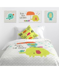 Tela HappyFriday Baleno Teen Drops Multicolore 27 x 54 cm Tela HappyFriday Baleno Teen Drops Multicolore 27 x 54 cm