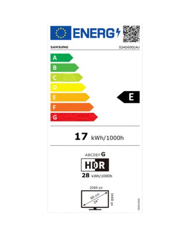 Monitor Samsung LS24D600EAUXEN Quad HD 24" 100 Hz Monitor Samsung LS24D600EAUXEN Quad HD 24" 100 Hz