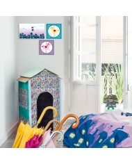 Tela HappyFriday Mr Fox Nanny Multicolore 27 x 27 cm Tela HappyFriday Mr Fox Nanny Multicolore 27 x 27 cm