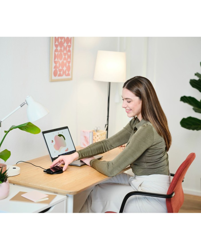 Caricabatterie Senza Fili Trust 24784 Nero USB-C 15 W Caricabatterie Senza Fili Trust 24784 Nero USB-C 15 W