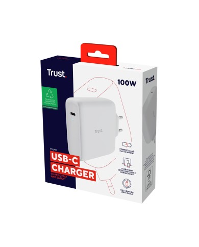 Caricabatterie da Parete Trust 25140 Bianco Caricabatterie da Parete Trust 25140 Bianco