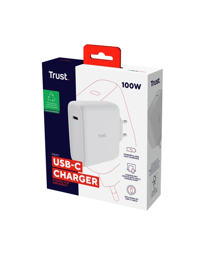 Caricabatterie da Parete Trust 25140 Bianco Caricabatterie da Parete Trust 25140 Bianco