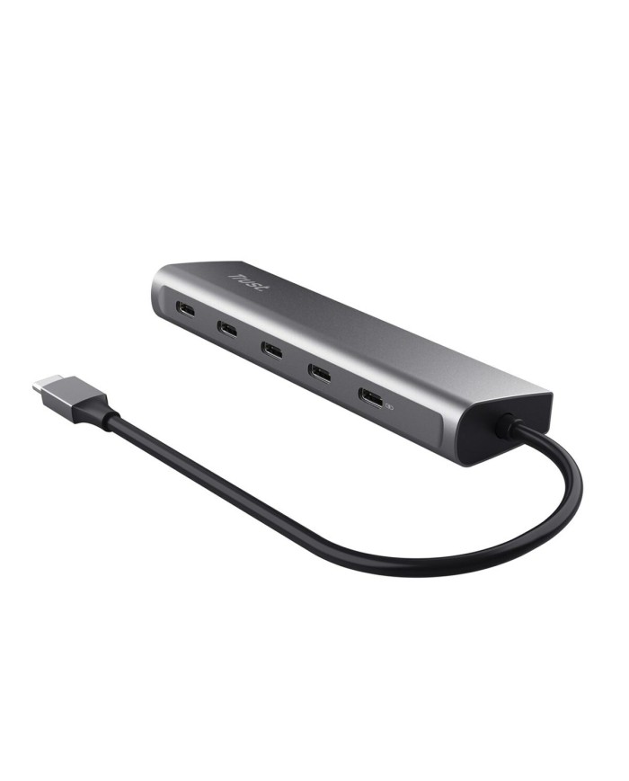 Hub USB Trust 25136 Argentato 10 cm (1 Unità)