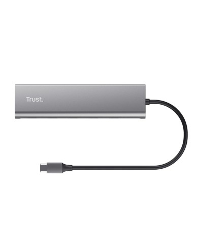 Hub USB Trust 25136 Argentato 10 cm (1 Unità) Hub USB Trust 25136 Argentato 10 cm (1 Unità)