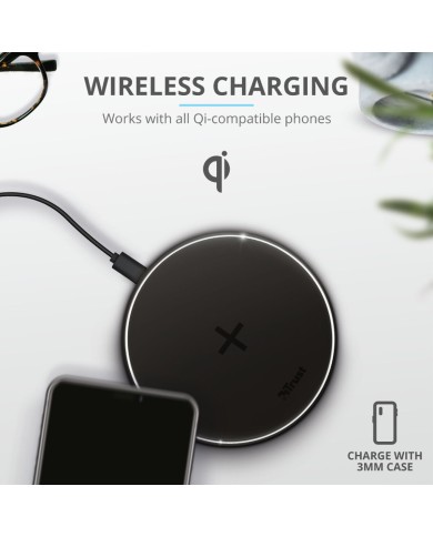 Caricabatterie Senza Fili Trust 23599 Nero