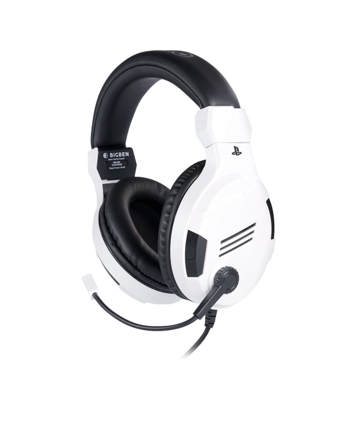 Auricolari con Microfono Gaming Big Ben Interactive PS4OFHEADSETV3WHITE Bianco Nero/Bianco