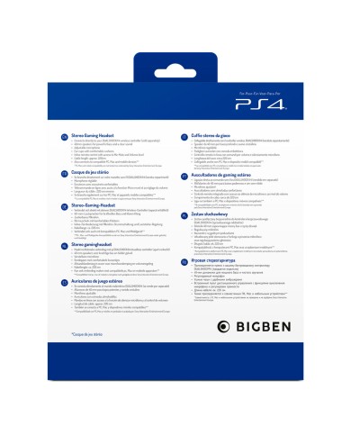 Auricolari con Microfono Gaming Big Ben Interactive PS4OFHEADSETV3WHITE Bianco Nero/Bianco Auricolari con Microfono Gaming Big Ben Interactive PS4OFHEADSETV3WHITE Bianco Nero/Bianco