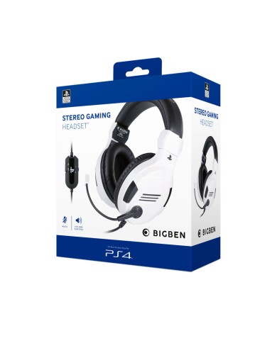 Auricolari con Microfono Gaming Big Ben Interactive PS4OFHEADSETV3WHITE Bianco Nero/Bianco Auricolari con Microfono Gaming Big Ben Interactive PS4OFHEADSETV3WHITE Bianco Nero/Bianco
