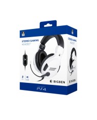 Auricolari con Microfono Gaming Big Ben Interactive PS4OFHEADSETV3WHITE Bianco Nero/Bianco