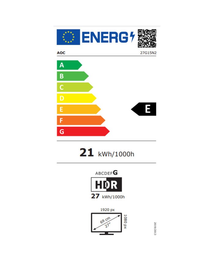 Monitor Gaming AOC 27G15N2 Full HD 27" Monitor Gaming AOC 27G15N2 Full HD 27"
