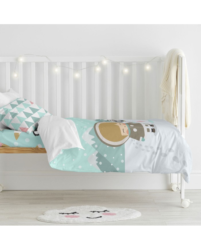 Set di copripiumino HappyFriday Happynois Skymo Day Multicolore Culla Neonato 2 Pezzi