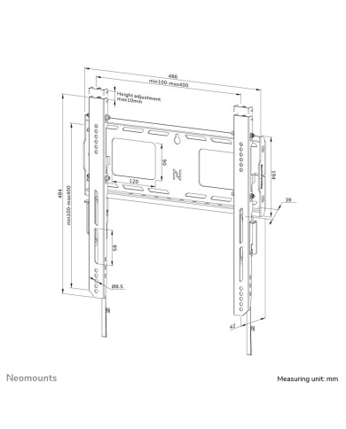 Supporto TV Neomounts WL30-750BL14 32" 75" 100 kg