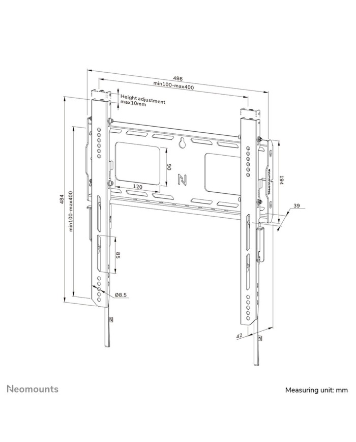 Supporto TV Neomounts WL30-750BL14 32" 75" 100 kg Supporto TV Neomounts WL30-750BL14 32" 75" 100 kg