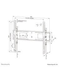 Supporto TV Neomounts WL35-750BL18 43"