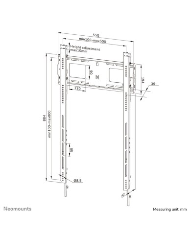 Supporto TV Neomounts WL30-750BL18P 100 kg 98"