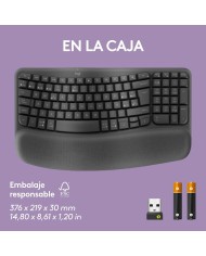 Tastiera Logitech 920-012296 Grafite Spagnolo QWERTY Tastiera Logitech 920-012296 Grafite Spagnolo QWERTY