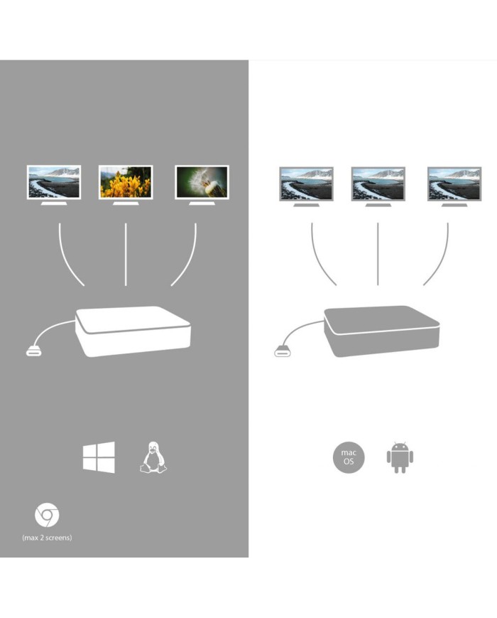Hub USB i-Tec C31FLATPRO100 Grigio