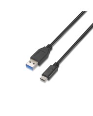 Cavo USB-C Aisens A107-0056 Nero 1 m