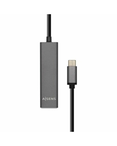 Hub USB Aisens A109-0403 Grigio Antracite