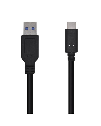 Cavo USB A con USB-C Aisens A107-0450 Nero 1,5 m Cavo USB A con USB-C Aisens A107-0450 Nero 1,5 m