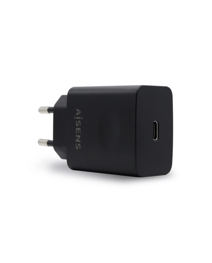 Caricabatterie da Parete Aisens ASCH-1PD20-BK Nero 20 W USB-C Caricabatterie da Parete Aisens ASCH-1PD20-BK Nero 20 W USB-C