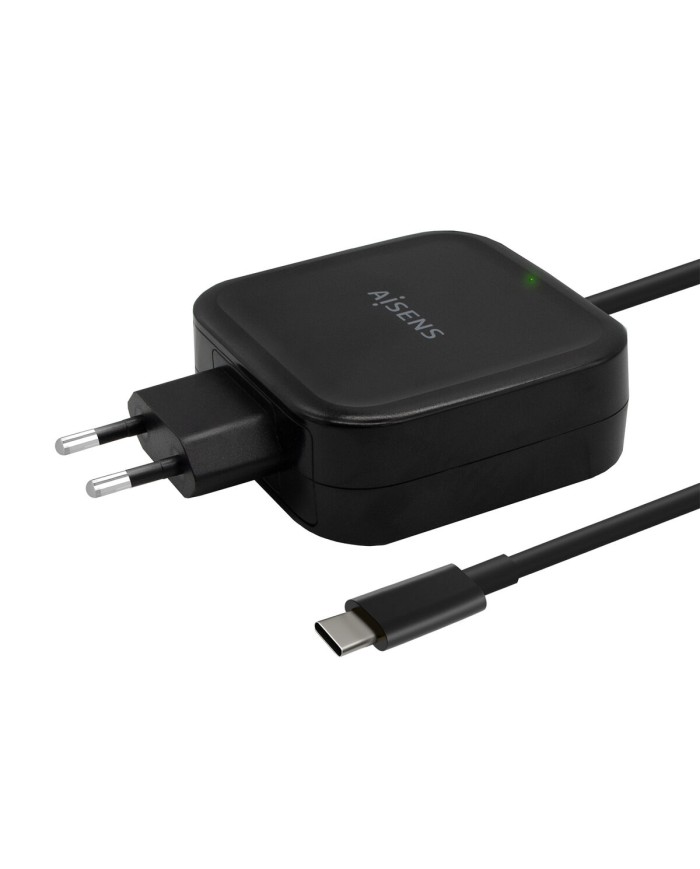 Caricabatterie da Parete Aisens ASCH-1PD65WL-BK Nero 65 W Caricabatterie da Parete Aisens ASCH-1PD65WL-BK Nero 65 W