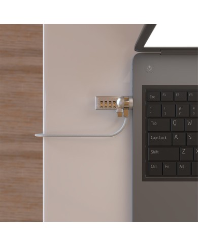 Cavo di Sicurezza Aisens ASLK-D40N01-SL Argentato 1,5 m Cavo di Sicurezza Aisens ASLK-D40N01-SL Argentato 1,5 m