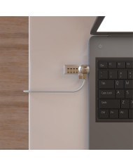 Cavo di Sicurezza Aisens ASLK-D40N01-SL Argentato 1,5 m