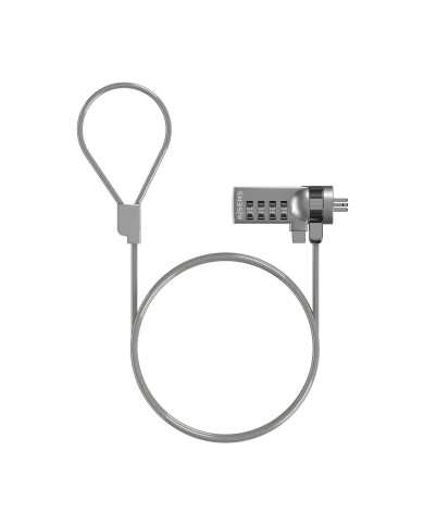 Cavo di Sicurezza Aisens ASLK-D40N01-SL Argentato 1,5 m Cavo di Sicurezza Aisens ASLK-D40N01-SL Argentato 1,5 m