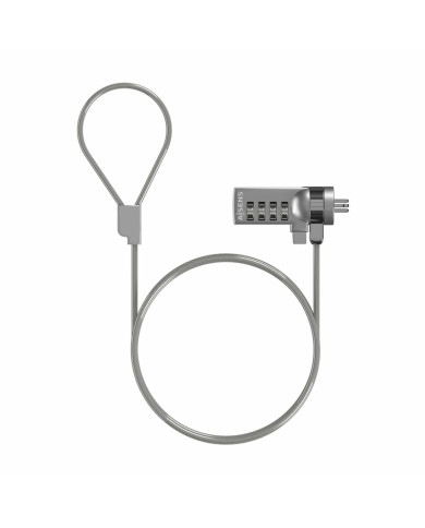 Cavo di Sicurezza Aisens ASLK-D40N01-SL Argentato 1,5 m Cavo di Sicurezza Aisens ASLK-D40N01-SL Argentato 1,5 m