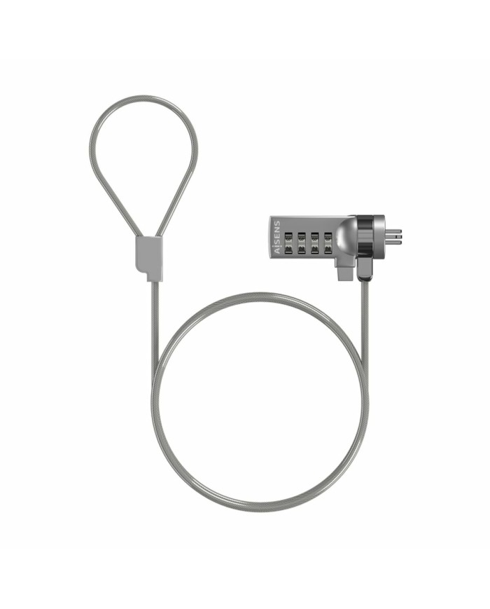 Cavo di Sicurezza Aisens ASLK-D40N01-SL Argentato 1,5 m