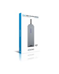 Hub USB Aisens ASUC-9P001-GR Grigio 100 W Hub USB Aisens ASUC-9P001-GR Grigio 100 W