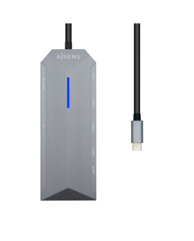 Hub USB Aisens ASUC-9P001-GR Grigio 100 W