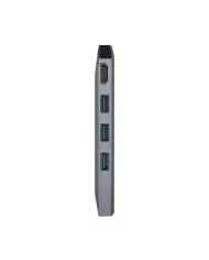 Hub USB Aisens ASUC-8P004-GR Grigio 100 W 4K Ultra HD