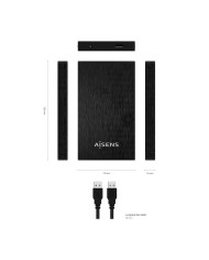 Scatola Esterna Aisens ASE-2523B Nero 2,5"