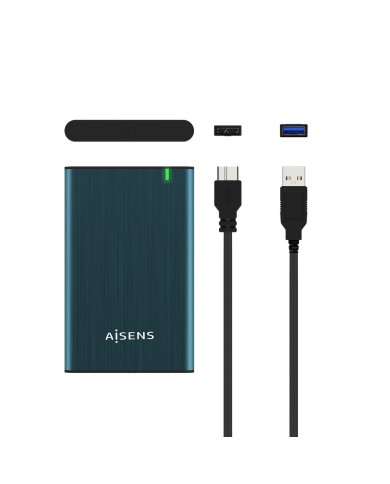 Scatola Esterna Aisens ASE-2525PB Azzurro Blu Marino 2,5"