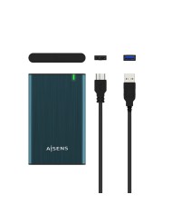 Scatola Esterna Aisens ASE-2525PB Azzurro Blu Marino 2,5" Scatola Esterna Aisens ASE-2525PB Azzurro Blu Marino 2,5"