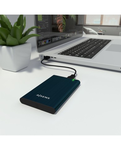 Scatola Esterna Aisens ASE-2525PB Azzurro Blu Marino 2,5"