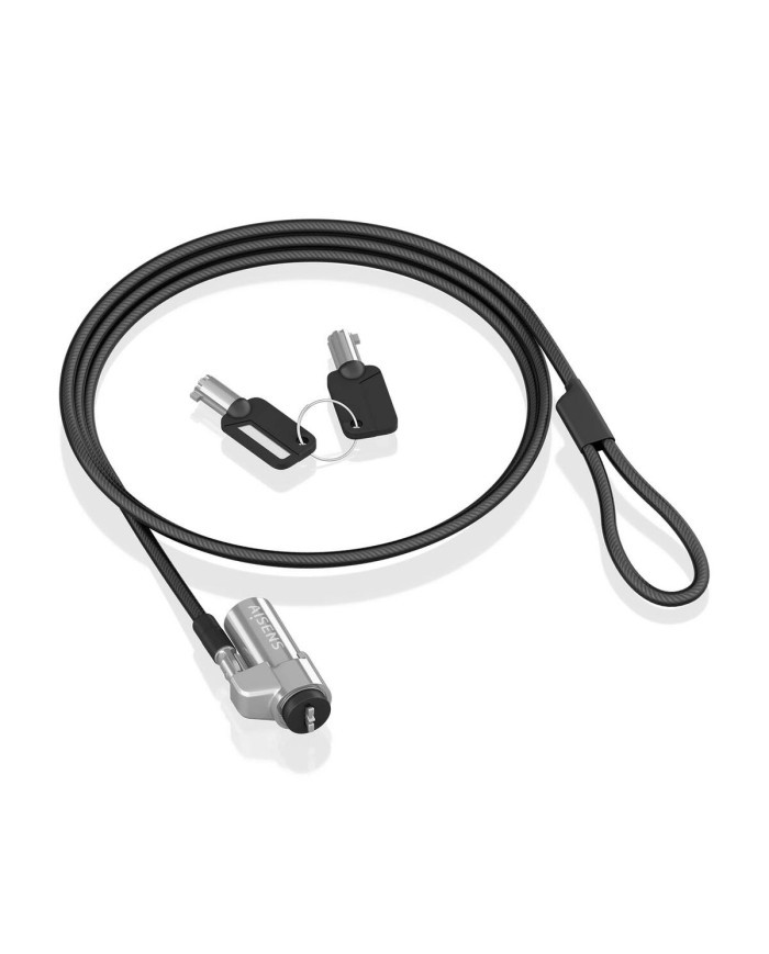 Cavo di Sicurezza Aisens ASLK-D45K06-BK Nero 1,5 m Cavo di Sicurezza Aisens ASLK-D45K06-BK Nero 1,5 m