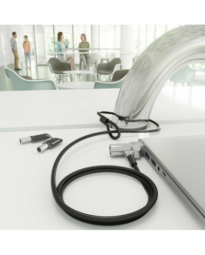 Cavo di Sicurezza Aisens ASLK-D45K06-BK Nero 1,5 m Cavo di Sicurezza Aisens ASLK-D45K06-BK Nero 1,5 m