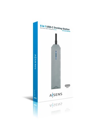 Hub USB Aisens ASUC-5P003-GR Grigio 100 W