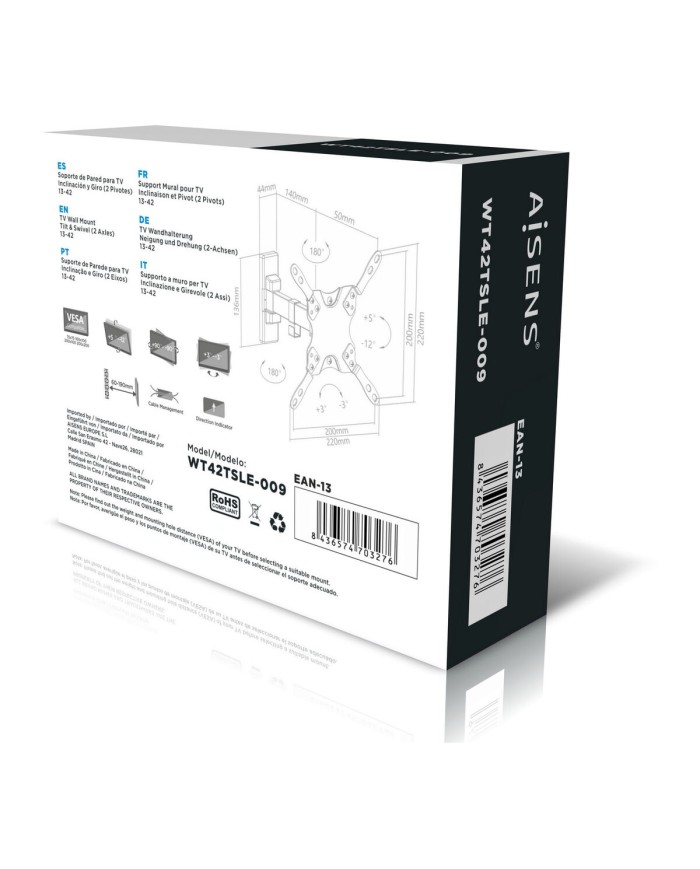 Supporto da Tavolo per Schermo Aisens WT42TSLE-009 13"