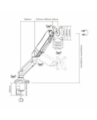 Supporto da Tavolo per Schermo Aisens DT27TSR-043 32"