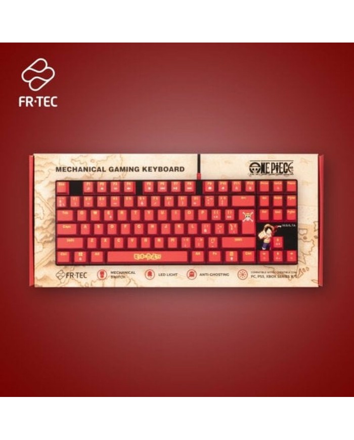 Tastiera e Mouse FR-TEC OP4001 QWERTY Bordeaux