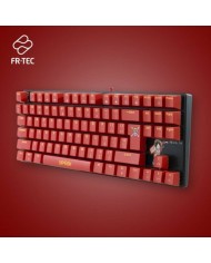 Tastiera e Mouse FR-TEC OP4001 QWERTY Bordeaux