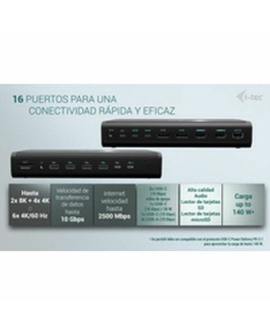 Dockstation i-Tec CA6MONITORDOCKPD Dockstation i-Tec CA6MONITORDOCKPD