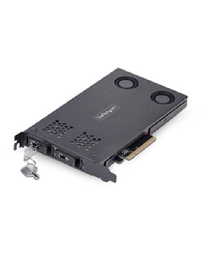 Adattatore per Hard Disk Startech 2M2-REMOVABLE-PCIE Nero Adattatore per Hard Disk Startech 2M2-REMOVABLE-PCIE Nero