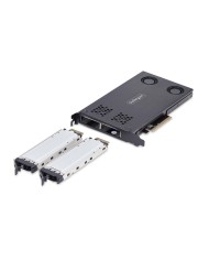 Adattatore per Hard Disk Startech 2M2-REMOVABLE-PCIE Nero Adattatore per Hard Disk Startech 2M2-REMOVABLE-PCIE Nero