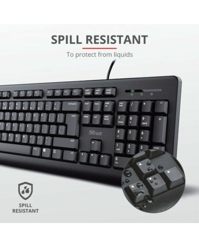 Tastiera Trust 23982 Nero Spagnolo QWERTY